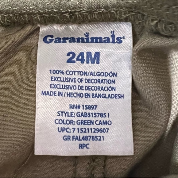 Disney & Garanimals Mickey Mouse Pluto T-Shirt Camo Cargo Pants Set Boy’s 24 Mth - Picture 8 of 8
